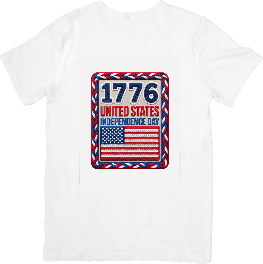 1776 United States Independence Day T-Shirt | Patriotic American Flag Graphic Tee | Fourth of July Gift
