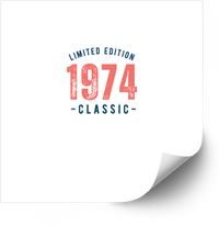 Thumbnail for Limited Edition 1974 Classic Sticker | Retro Vintage Birthday Vinyl Decal