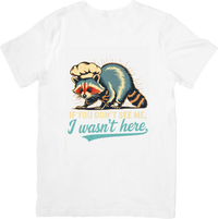 Thumbnail for If You Don't See Me I Wasn't Here Raccoon T-Shirt | Funny Retro Humor Graphic Tee