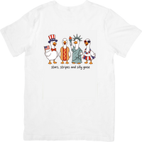Thumbnail for Stars Stripes And Silly Goose T-Shirt | Funny Patriotic Fourth of July Graphic Tee